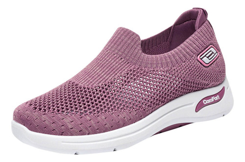 Zapatos Ligeros De Malla Transpirables Para Mujer, De Color