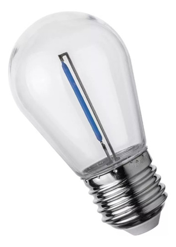 Lampara Mini Edison Vintage Led Color 1w Azul Pack X 10