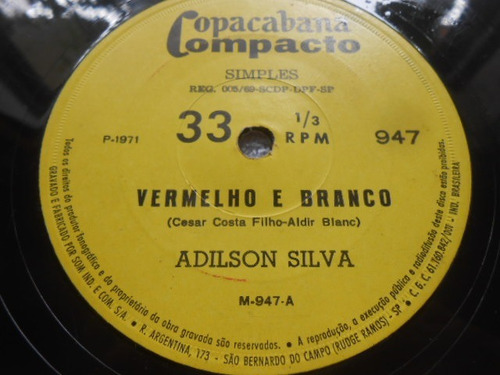 Vinil Adilson Silva Vermelho E Branco Se Eu Quizesse Compact (Usado)