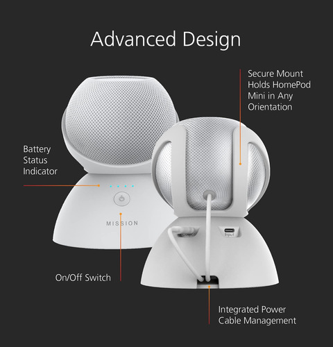 Base De Batería Mission Para Homepod Mini Blanco