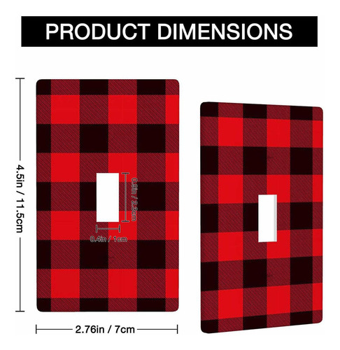 Placa De Pared Con Diseño De Búfalo De Navidad Roja Y Negra