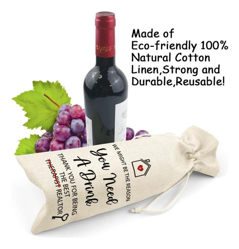 Bolsa De Vino De Regalo De Bienes Raíces De Lanbaihe, Regalo