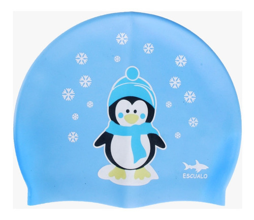 Gorra Natacion Adulto Modelo Pingu - Escualo Color Azul Diseño de la tela Estampado Talla unitalla