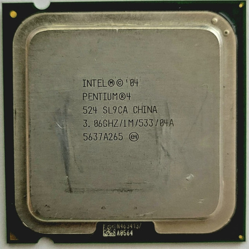 Procesador Pentium®4 524 Sl9ca 3. 06ghz /1m/533/775 (Usado)