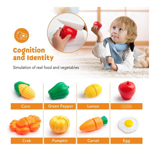Set De Cocina Para Niños Con Ollas, Sartenes Y Utensilios Color