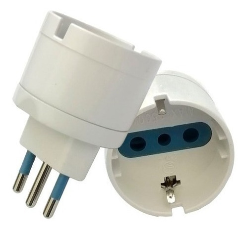 Adaptador Eléctrico Schuko 10a 250v 1500w Sec