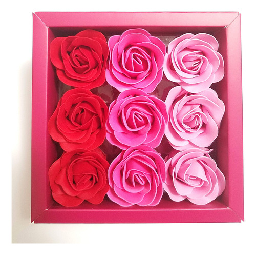 Caja De Jabn De Bao Con Flores Perfumadas De Flora Con Aceit