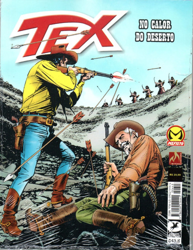 Tex N° 643 - No Calor Do Deserto - Em Português - Editora Mythos - Formato 16 X 21 - Capa Mole - 2023 - Bonellihq Cx113 F23