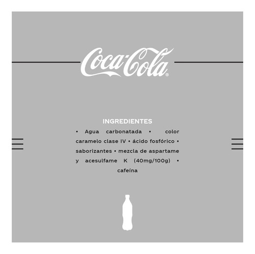Refresco Coca Cola Light Mini Latas 6 Pzs De 235 Ml C/u
