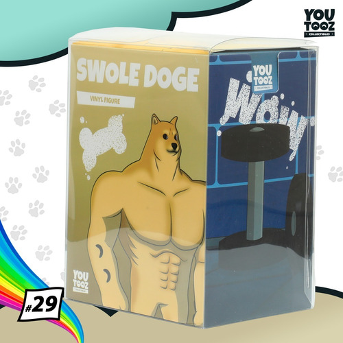 Youtooz Swole Doge Perro Musculoso Meme Figura Original Color Swole Doge #29 / Perro Mamadísimo