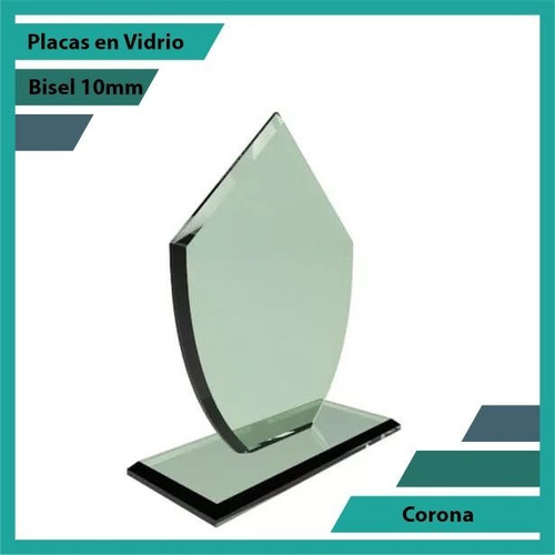 Placas En Vidrio Forma Corona
