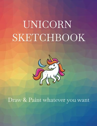 Unicorn Sketchbook | Sketchbook For Painting & Drawing | Pro