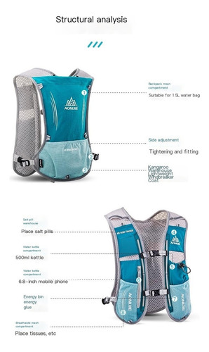 Hombres Y Mujeres Outdoor Sport Trail Running Mochila