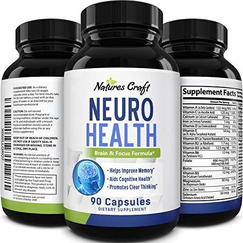 Natures Craft's Mind Enhancement Supplement Natural Nootrop