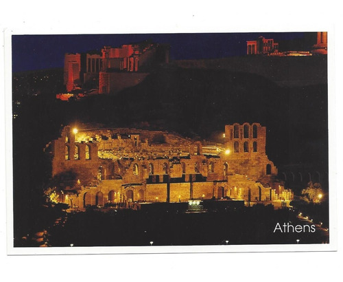 Postal Teatro De Herodes, Atenas ,   Grecia Coleccionistas
