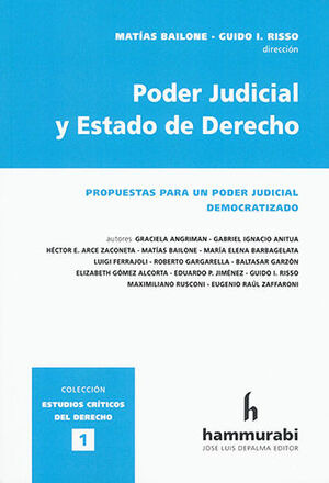 Libro Poder Judicial Y Estado De Derecho Vol.1 Original