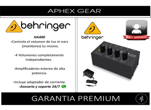 Amplificador Para Audifonos Behringer Ha400