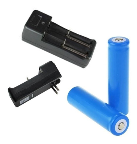 Baterias Recargables 18650 3.7 V 1200 Mah + Cargador 220v