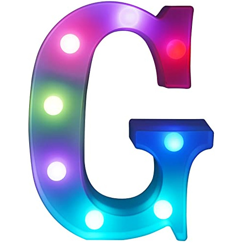 Letras Led, Cambio De Color De 16 Colores, Letras De Ma...