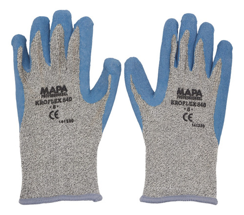 Guantes Anticorte Mapa Kroflex 840 Látex Corrugado Talla 8