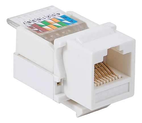 Conector Keystone Coupler Rj45 Cat6 Sin Herramientas