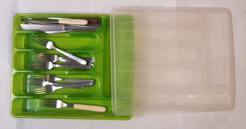 Lote Com 13 Facas + 11 Garfos Usados + Porta-talher (Usado)