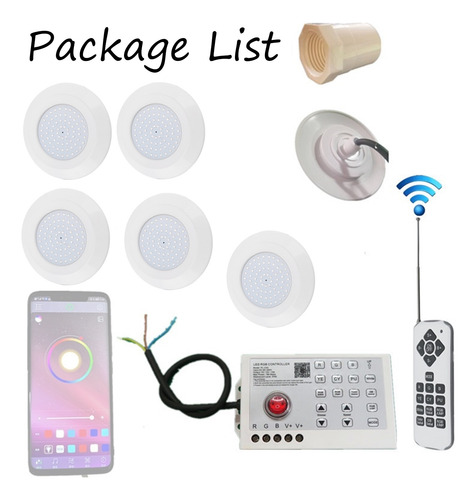 5 Pcs Led 9w Piscina Bajo El Agua Lámpara De Estanque Ip68