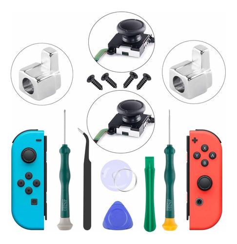 Paquete De  Joycon Joystick Switch Controller Piezas De...