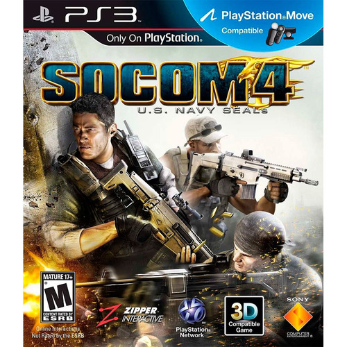 Juego 3D Socom 4 U.S. Navy Seals para PS3 compatible con Move