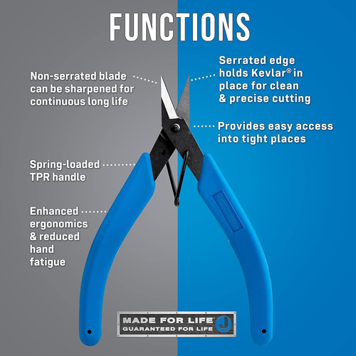 Jonard Tools Cortadores De Kevlar De Corte A Ras Con Resorte