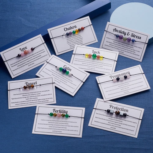 Pulsera Ajustable Piedras Naturales - Calma - D987