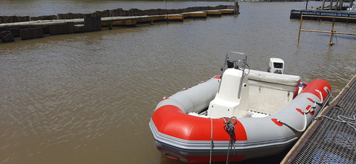 Semirrigido Bote 4.10 Metros Con Motor Jhonson 40hp 2t