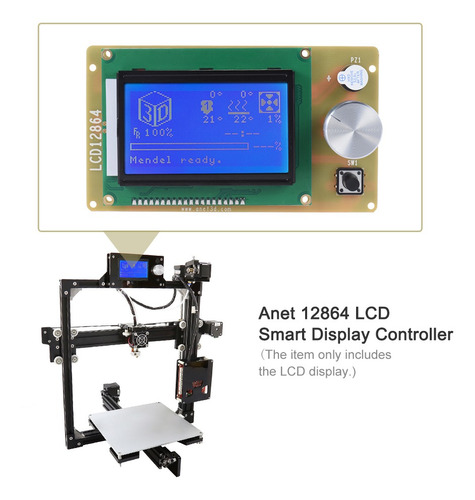 Imagen 4 de 9 de Anet 12864 Lcd Smart Display Controlador De Pantalla Módulo