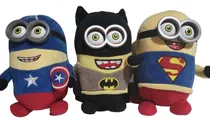 Comprar Peluches Minions Superheroes Coleccionables Lote X3