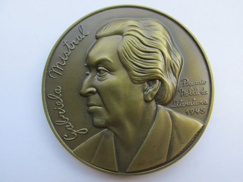 Antigua Medalla Gabriela Mistral Premio Nobel Literatura 