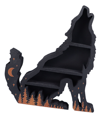 Estante Expositor De Madera Wolf Wood Crystal, Clásico, Mult