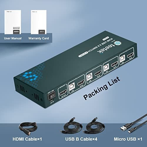 Conmutador Kvm Hdmi Hz Yuv : Usb Switch Estuche Puerto