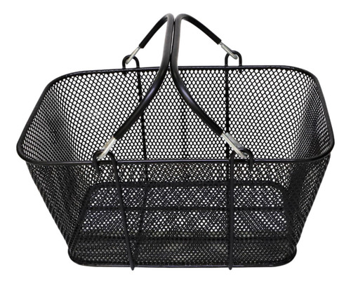 Cesta De Compras Com Alças, Cesta De Compras De Metal