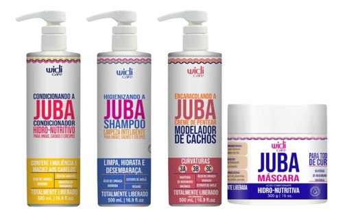 Kit Widi Care Juba Cond+sh+cr Pentear Encarac+mascara Hidro