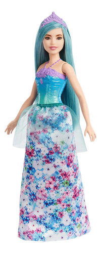 Muñeca Barbie Dreamtopia Princesa Cabello Azul Figura Mattel