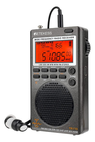 Retekess Tr110 Portable Ssb Shortwave Radi B0b8h1c62q_210424