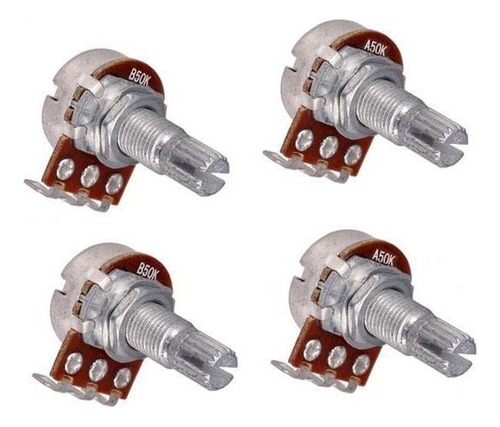 2 Potenciómetro Para Guitarra Audio Pots A50k \u0026 B50k