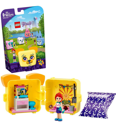 Kit De Construcción Lego Friends Mias Pug Cube 41664 Con Mia