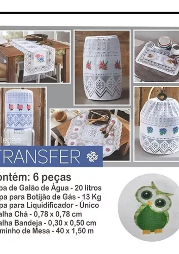 Kit Com 10 Jogos Cozinha De Renda, 6 Peças Cada Jogo.