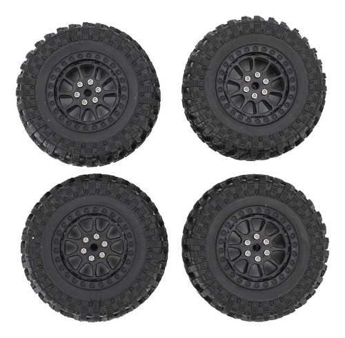 Neumáticos De Coche Rc Negros Y Negros, Robustos, De Goma, C