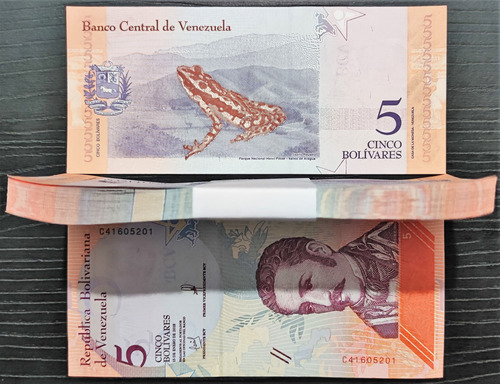 Fajo 5 Bolivares Soberanos 2018 Unc