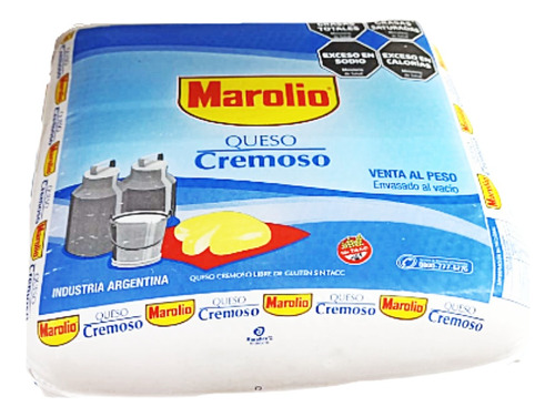 Queso Cremoso Marolio Sin Tacc X 4 Kg.