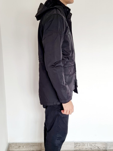 Campera Parka Nylon Hombre Importada Con Piel Interna