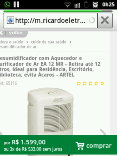 Aquecedor E Purificador De Ar... Artel.