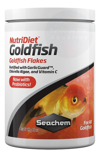 Ração Seachem Nutridiet Goldfish Flakes Probiotics - 100g